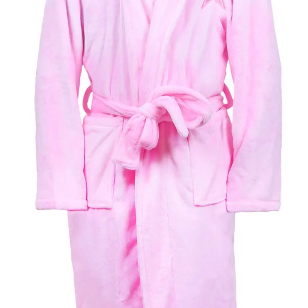 Pink Plush Bathrobe